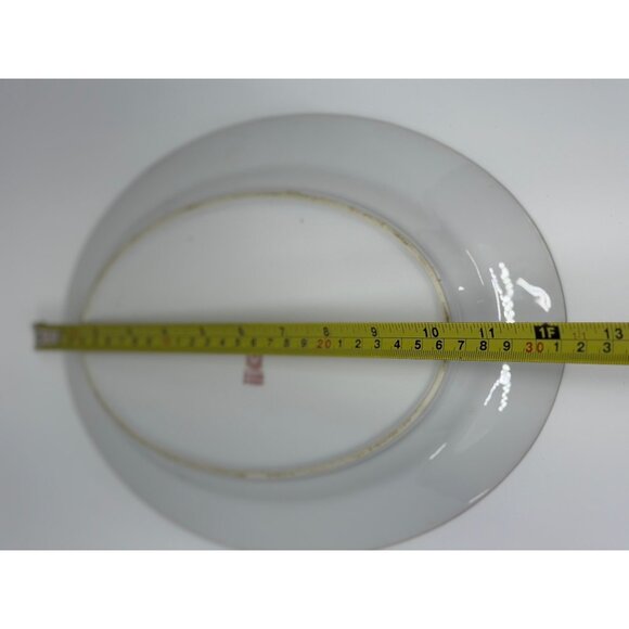 VTG Noritake Azalea 12"x9" Oval Serving Platter Floral Handpainted Japan Made - Picture 8 of 9